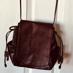 Perfect L.A.M.B. crossbody in soft leather with crocodile flap.